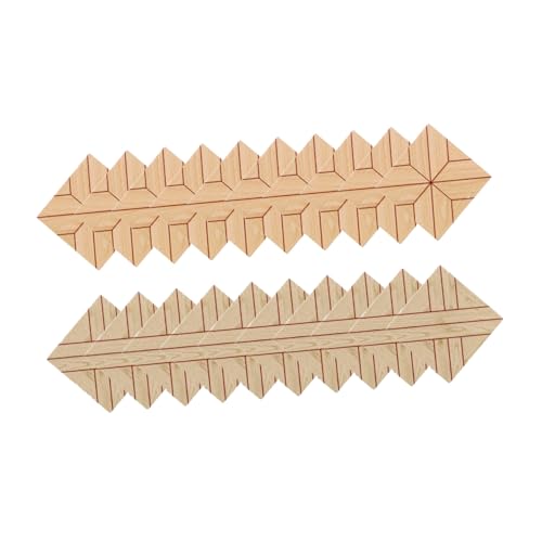 ADOCARN 20stücke Miniatur Bodenfliesen Vintage Holzfliesen Für Küche Und Schlafzimmer Wendbare Retro-Dekoration Vielseitige Miniaturaccessoires von ADOCARN