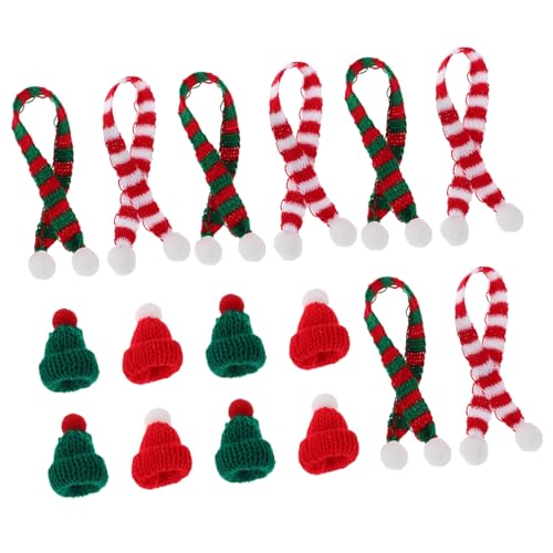 ADOCARN 20 Stück Puppenhaus Weihnachtsdekoration Mini Mütze Und Mini Schal Puppenmütze Schal Weihnachtsdekoration Mini Schneemann Schals Kleintierschal Weinflaschen ADOCARN 20 Stück Puppenhaus Weihnachtsdekoration Mini Mütze Und Mini Schal Puppenmütze Schal Weihnachtsdekoration Mini Schneemann Schals Kleintierschal Weinflaschen von ADOCARN