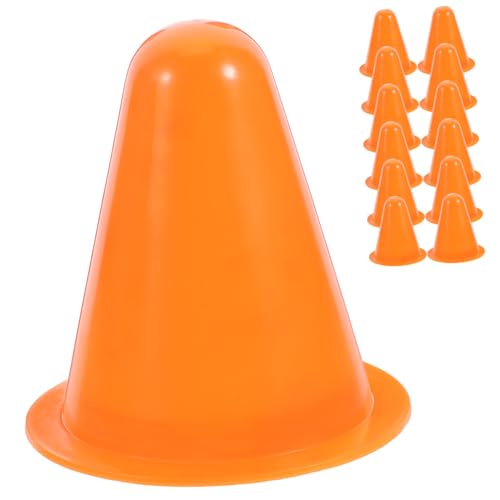 ADOCARN 20 Stück Trainingskegel aus Kunststoff Bunte Agility für Outdoor Sportarten und Rollschuhlaufen für Übungen und Hindernisparcours von ADOCARN