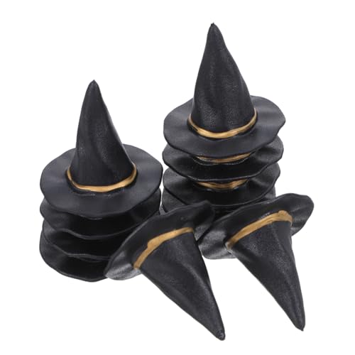 ADOCARN 24 Stück Hexenhüte Halloween Flaschenverschlüsse für Weinflaschen Kreative Partydekorationen und Bastelaccessoires für Puppenhäuser und Festlichkeiten ADOCARN 24 Stück Hexenhüte Halloween Flaschenverschlüsse für Weinflaschen Kreative Partydekorationen und Bastelaccessoires für Puppenhäuser und Festlichkeiten von ADOCARN