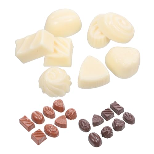 ADOCARN 24stücke PVC Simulation Schokoladenmodell Dessert-deko Für Schaufenster -projekte Und Tischgestaltung Künstliche Süßigkeiten in Schwarz Braun Und Weiß ADOCARN 24stücke PVC Simulation Schokoladenmodell Dessert-deko Für Schaufenster -projekte Und Tischgestaltung Künstliche Süßigkeiten in Schwarz Braun Und Weiß von ADOCARN