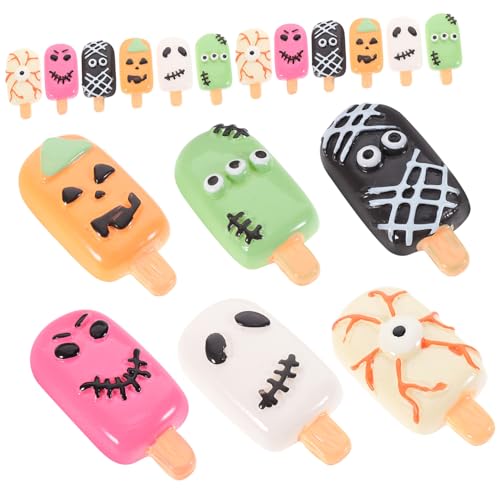 ADOCARN 24 Stück Teiliges Künstliche Eiscreme Realistische Dekorationsmodelle aus Resin für DIY Bastelprojekte Fotorequisiten und Schaufensterdekoration für Halloween und Festliche Anlässe von ADOCARN