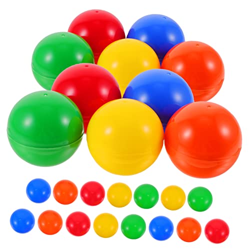ADOCARN 25 Stück Bälle Farbige Auswahlbälle Spielzubehör Tombola Bälle Interessante Spielbälle Kugel Spielbälle Plastikball Requisiten Kugel Partybälle Spielbälle Rufbälle von ADOCARN