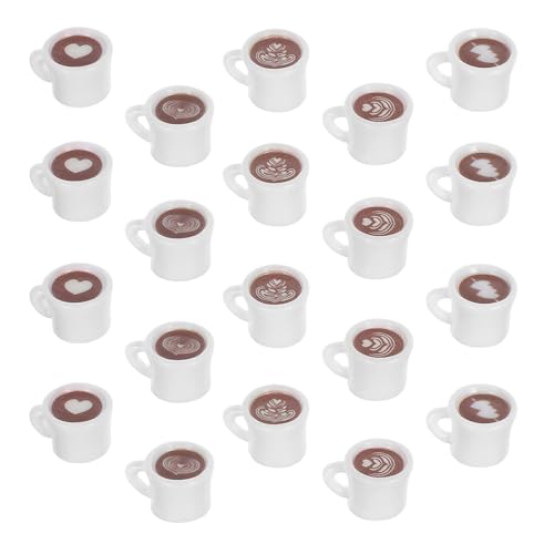 ADOCARN 25 Stück Mini-Kaffeetassen-Anhänger aus Kunstharz, Miniatur-Kaffeetassen-Anhänger, DIY-Schmuckherstellung, Puppenhaus-Zubehör, Mikro-Landschaftsdekor, Puppenhaus-Ornamente ADOCARN 25 Stück Mini-Kaffeetassen-Anhänger aus Kunstharz, Miniatur-Kaffeetassen-Anhänger, DIY-Schmuckherstellung, Puppenhaus-Zubehör, Mikro-Landschaftsdekor, Puppenhaus-Ornamente von ADOCARN