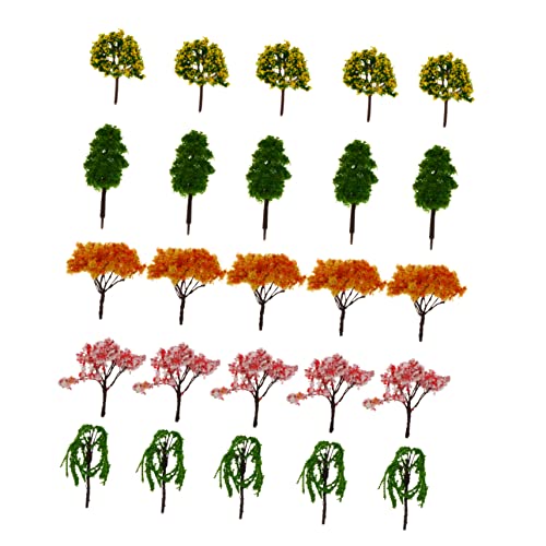 ADOCARN Künstliche Bäume Für 25 Stück Miniatur-simulationsbäume Landschaftsbaum-Dekoration Pädagogisches Spielzeug von ADOCARN