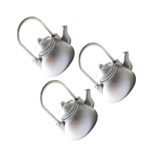ADOCARN 3 Stück Wasserkocher Dekoration Teiliges Mini Teekannen Ornament für Desktop und Kreative Szenen für Miniaturwelt und Fotorequisiten ADOCARN 3 Stück Wasserkocher Dekoration Teiliges Mini Teekannen Ornament für Desktop und Kreative Szenen für Miniaturwelt und Fotorequisiten von ADOCARN