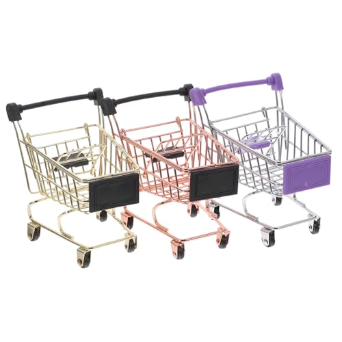 ADOCARN 3 Teiliger Mini Einkaufswagen, Puppenhaus Einkaufswagen, Kleinkind Supermarkt Zubehör, Einkaufswagen Spielzeug, Schreibtisch Aufbewahrungsspielzeug, Lebensmittel Einkaufswagen ADOCARN 3 Teiliger Mini Einkaufswagen, Puppenhaus Einkaufswagen, Kleinkind Supermarkt Zubehör, Einkaufswagen Spielzeug, Schreibtisch Aufbewahrungsspielzeug, Lebensmittel Einkaufswagen von ADOCARN
