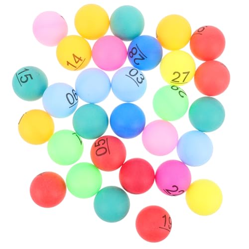 ADOCARN 30 Stück Bälle, Kleine Plastikbälle Für Spiele, Bingo, Plastikbälle, Hohle Tombola Bälle, Bingo Bälle, Bingo Party Dekorationen, Bingo Zubehör, Spielzeug, Ballspiel Dekoration ADOCARN 30 Stück Bälle, Kleine Plastikbälle Für Spiele, Bingo, Plastikbälle, Hohle Tombola Bälle, Bingo Bälle, Bingo Party Dekorationen, Bingo Zubehör, Spielzeug, Ballspiel Dekoration von ADOCARN