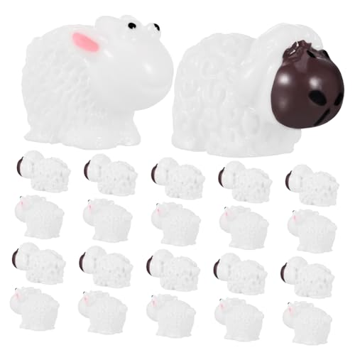 ADOCARN 30 Stück Tierornamente Mini Schaf Miniatur Schaf Figuren Das Tier Mini Tiere Mini Schaf Schaf Ornamente Schaf Skulpturen Mini Nutztierfiguren Harz von ADOCARN