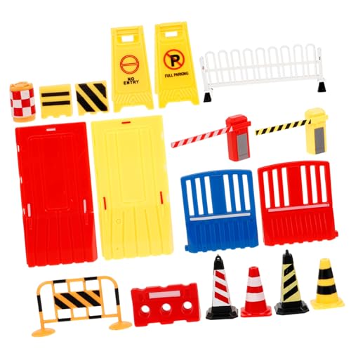 ADOCARN 32 Stück Simulierte Verkehrssperren, Miniatur Barrikade, Mini Verkehrsschilder, Verkehrsschilder, Spielzeug, Sandkasten, Verkehrsschild, Kleines Spielzeug, Simulation Von ADOCARN 32 Stück Simulierte Verkehrssperren, Miniatur Barrikade, Mini Verkehrsschilder, Verkehrsschilder, Spielzeug, Sandkasten, Verkehrsschild, Kleines Spielzeug, Simulation Von von ADOCARN