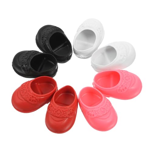 ADOCARN Süße Mini-Ballerinas Für 17 cm Große Puppen Babypuppenzubehör Spielzubehör Puppenschuh-Set von ADOCARN