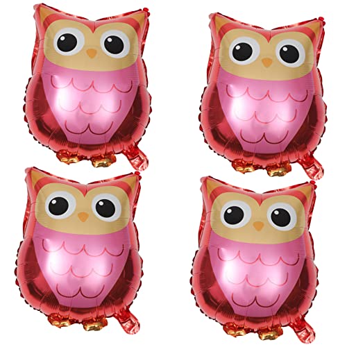 ADOCARN 4 Stück Cartoon Eulenballon - Halloween Party Ballon - Geburtstagsparty Gastgeschenk - Partyballons - von ADOCARN