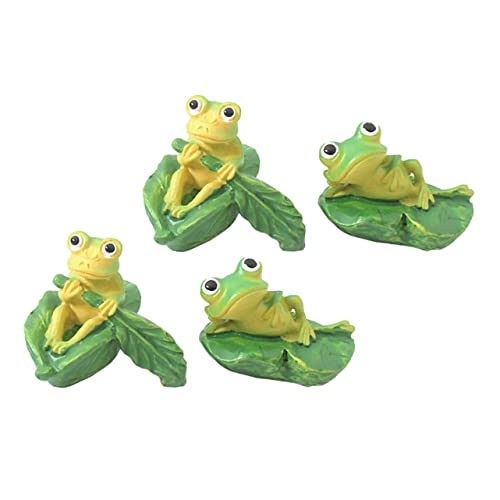 ADOCARN Einzigartige Harz Handwerk Frosch Statue Moos 4 Stücke Landschaft Für Und Garten von ADOCARN