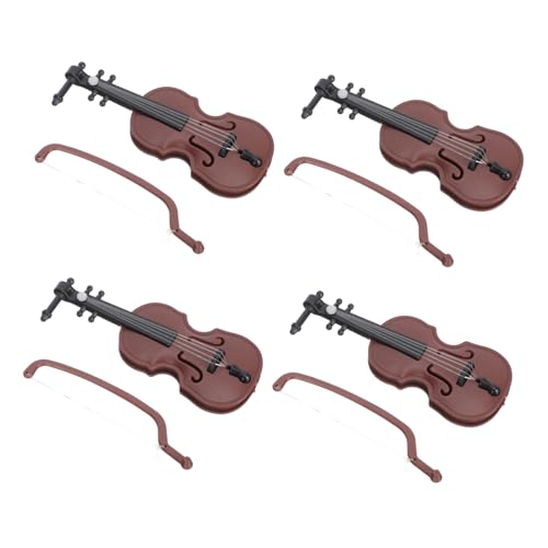 ADOCARN Mini-Violine-Ornament-Set 4-teilig Miniatur-Violine Für Puppenhaus Lebendige Musikinstrument-miniaturen Sicher Für Die Kleinen ADOCARN Mini-Violine-Ornament-Set 4-teilig Miniatur-Violine Für Puppenhaus Lebendige Musikinstrument-miniaturen Sicher Für Die Kleinen von ADOCARN