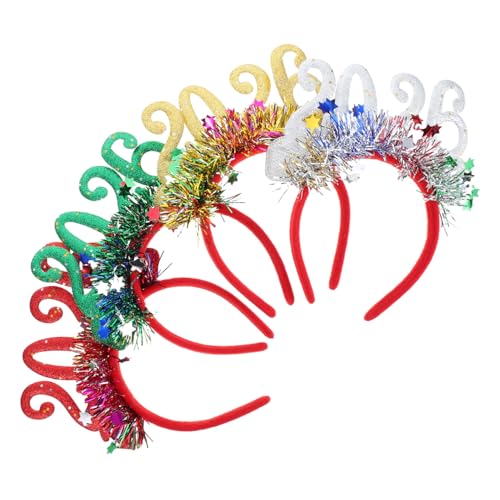 ADOCARN 4 Stück Glitzer Stirnband Neujahrs Haarreifen Dekorative Glitzer Kopf Accessoires Urlaubs Stirnbänder Für Frauen Haarschmuck Für Frauen Festliche Haarbänder Mädchen ADOCARN 4 Stück Glitzer Stirnband Neujahrs Haarreifen Dekorative Glitzer Kopf Accessoires Urlaubs Stirnbänder Für Frauen Haarschmuck Für Frauen Festliche Haarbänder Mädchen von ADOCARN