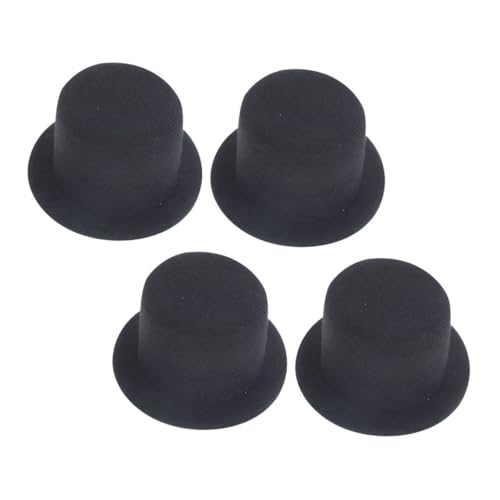 ADOCARN 4 Stück Hüte für DIY Schwarze Zylinderhüte für Puppen Haustiere und Kreative Bastelprojekte Halloween Weihnachten und Partys ADOCARN 4 Stück Hüte für DIY Schwarze Zylinderhüte für Puppen Haustiere und Kreative Bastelprojekte Halloween Weihnachten und Partys von ADOCARN