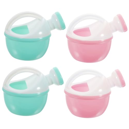 ADOCARN 4 Stück Kinder Badekessel, Pflanzengießkannen, Kindergießkannen, Strandgießkannen, Plastikgießkannen Für Den Strand, Plastikgießkannen Für Den Garten, Kleine Plastikgießkannen von ADOCARN