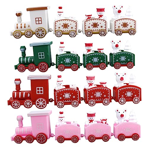 ADOCARN 4 Stück Kleine Zugverzierung, Weihnachts Minizug, Minizug Spielzeug, Weihnachtspartyzubehör, Weihnachtszug Dekorationen, Weihnachtszug Mit Schneemann, Minizug Dekoration, ADOCARN 4 Stück Kleine Zugverzierung, Weihnachts Minizug, Minizug Spielzeug, Weihnachtspartyzubehör, Weihnachtszug Dekorationen, Weihnachtszug Mit Schneemann, Minizug Dekoration, von ADOCARN