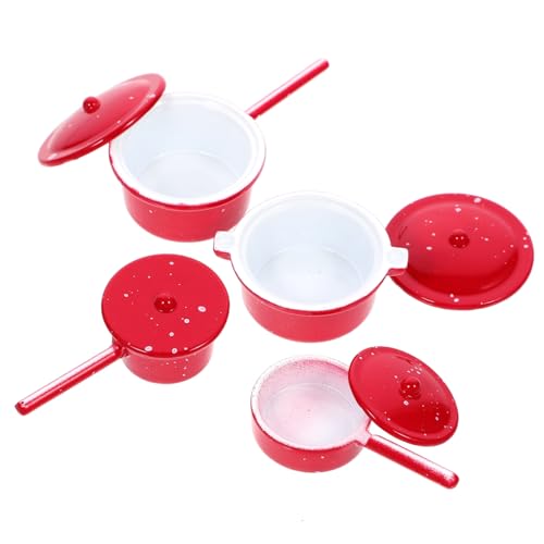 ADOCARN 4 Stück Küchengeschirr Aus Legierung Ornamente Suppentopf Mini Kochgeschirr Puppenhaus Zubehör Topf Spielküchen Zubehör Miniatur Haus Zubehör Küche Mini Kochgeschirr ADOCARN 4 Stück Küchengeschirr Aus Legierung Ornamente Suppentopf Mini Kochgeschirr Puppenhaus Zubehör Topf Spielküchen Zubehör Miniatur Haus Zubehör Küche Mini Kochgeschirr von ADOCARN
