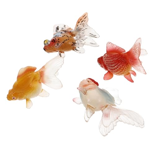 ADOCARN 4 Stück Mini Goldfischfiguren, Künstliche Fische, Koi Fische, Spielzeug, Schwimmende Fische, Spielzeug, Aquarium, Miniatur Aquarium, Ornament, Künstliche Goldfische, Mini Koi ADOCARN 4 Stück Mini Goldfischfiguren, Künstliche Fische, Koi Fische, Spielzeug, Schwimmende Fische, Spielzeug, Aquarium, Miniatur Aquarium, Ornament, Künstliche Goldfische, Mini Koi von ADOCARN
