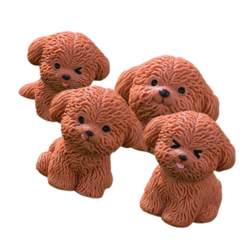 ADOCARN 4 Stück Miniatur Hund Figuren Teiliges aus Realistischen Dekorationen für Garten und Tisch Handbemalt aus Sicherem Resin für Mikro Landschaften und Kreative Bastelprojekte ADOCARN 4 Stück Miniatur Hund Figuren Teiliges aus Realistischen Dekorationen für Garten und Tisch Handbemalt aus Sicherem Resin für Mikro Landschaften und Kreative Bastelprojekte von ADOCARN