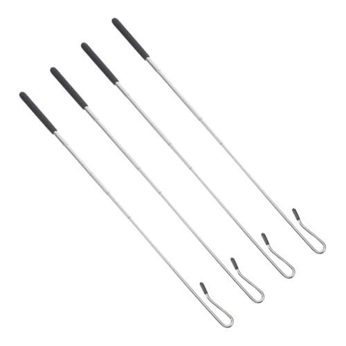 ADOCARN 4 Stück Puppen Steuerstäbe Puppengriffe Arm Steuerstäbe Puppenstab Puppen Arm Steuerhandstab Puppen Handbewegungszubehör Puppen Handstab Puppen Handstäbe Silberlegierung von ADOCARN