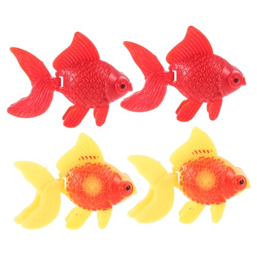 ADOCARN 4 Stück Simulations-Goldfischmodell realistische Aquarienfische gefälschte Fischverzierung künstlicher Fisch für Becken gefälschter schwimmender Fisch Gartenfischdekoration Plastik ADOCARN 4 Stück Simulations-Goldfischmodell realistische Aquarienfische gefälschte Fischverzierung künstlicher Fisch für Becken gefälschter schwimmender Fisch Gartenfischdekoration Plastik von ADOCARN