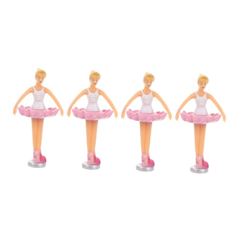 ADOCARN 4 Stück Teiliges Ballerina Puppenzubehör für Musikbox Rotierende Tanzfiguren mit Prinzessinnen Design Vintage Sammlerstücke für Schmuckkästchen und Dekoration von ADOCARN