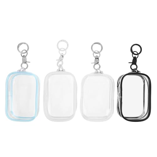 ADOCARN 4 Stück durchsichtige Figuren-Displaytasche, Schutzhülle, transparente PVC-Puppen-Aufbewahrungstasche mit Schlüsselanhänger, Sammlerstück-Schutzhülle für Kinder und Erwachsene ADOCARN 4 Stück durchsichtige Figuren-Displaytasche, Schutzhülle, transparente PVC-Puppen-Aufbewahrungstasche mit Schlüsselanhänger, Sammlerstück-Schutzhülle für Kinder und Erwachsene von ADOCARN