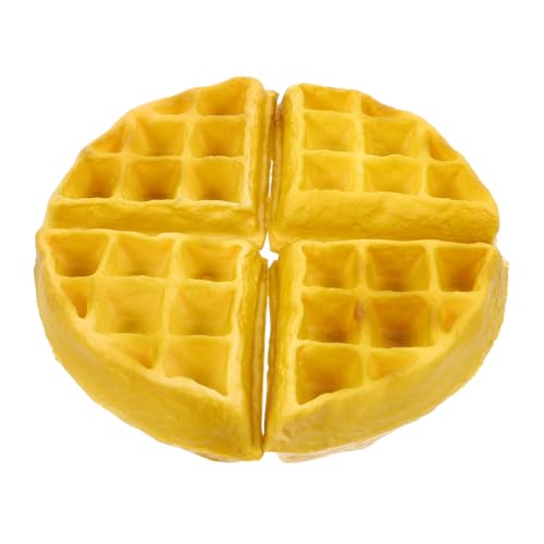 ADOCARN 4 Stücke Waffelform Simulation künstliches Brot Simulation Waffel Gefälschte Waffelkunstbrot Requisiten für Lebensmittelpräsentationen Single Waffle Fake Chaffle Fälschung Pu Gelb ADOCARN 4 Stücke Waffelform Simulation künstliches Brot Simulation Waffel Gefälschte Waffelkunstbrot Requisiten für Lebensmittelpräsentationen Single Waffle Fake Chaffle Fälschung Pu Gelb von ADOCARN