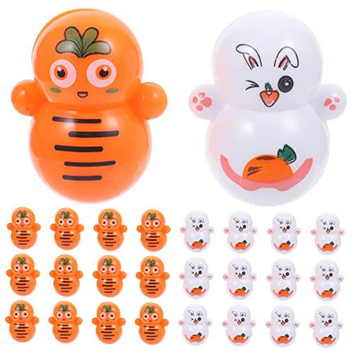 ADOCARN 48 Stück Karottenbecher, Osterhasenbecher, Spielzeug, Hasendekoration, Entzückendes Hasenspielzeug, Dekorative Hasenfigur, Entzückendes Kaninchenspielzeug, Wackelspielzeug, von ADOCARN