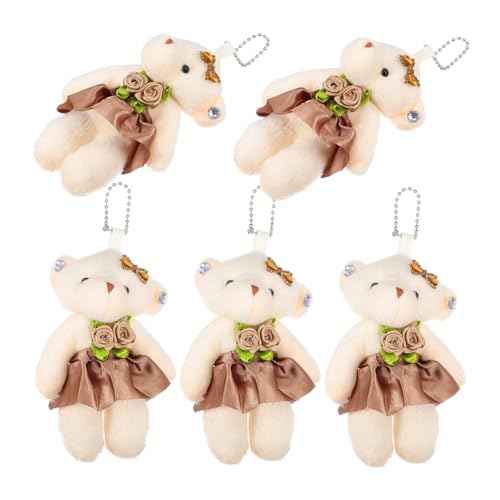 ADOCARN 5 Stück Anhänger Bärenpuppen für Diy Schlüsselanhänger Hochzeit und Party Dekoration Süße Kleine Bärfiguren für Anlässe ADOCARN 5 Stück Anhänger Bärenpuppen für Diy Schlüsselanhänger Hochzeit und Party Dekoration Süße Kleine Bärfiguren für Anlässe von ADOCARN