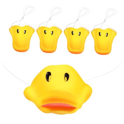 ADOCARN 5 Stück Entennasen Dekoration, Entenschnabel, Entenschnabelmaske, Tiermasken Für Kinder, Vogelschnabel, Lustige Tierkostüme, Entenmaske, Entenkostüm Für Kinder, Kinderentenkostüm, von ADOCARN