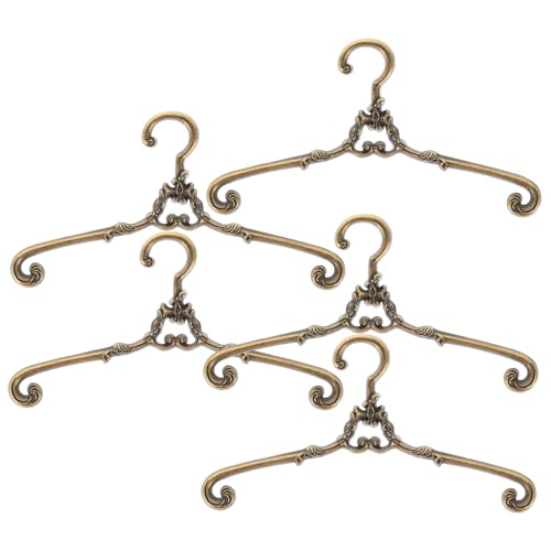 ADOCARN 5 Stück Puppenkleiderbügel, Mini Hausbedarf, Miniatur Kleiderbügel, Ornamente, Puppenhaus Miniatur Kleiderbügel, Lebensechte Kleine Kleiderbügel, Zarte Kleine Kleiderbügel, ADOCARN 5 Stück Puppenkleiderbügel, Mini Hausbedarf, Miniatur Kleiderbügel, Ornamente, Puppenhaus Miniatur Kleiderbügel, Lebensechte Kleine Kleiderbügel, Zarte Kleine Kleiderbügel, von ADOCARN