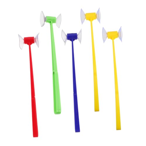 ADOCARN 5 Stück Saugnapfbecherhammer Wortspiele Sehen Vorschullernaktivitäten Brieferkennung Für Den Kindergarten Vorschulspiele Montessori Word -Spiel Saugnapfhammer Plastik von ADOCARN