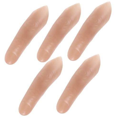 ADOCARN 5 Stück Simulation Gefälschte Fingerabdeckung Finger Requisite Simulation Finger Interessanter Gefälschter Daumen Zauberer Trick Finger Cosplay Zubehör Gefälschter Finger Für ADOCARN 5 Stück Simulation Gefälschte Fingerabdeckung Finger Requisite Simulation Finger Interessanter Gefälschter Daumen Zauberer Trick Finger Cosplay Zubehör Gefälschter Finger Für von ADOCARN