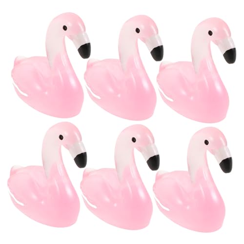 ADOCARN 50 Stück Im Dunkeln Leuchtende Flamingo Dekoration, Kleine Flamingos Für Den Garten, Niedliche Schreibtisch Ornamente, Flamingos Für Den Garten, Kleine Flamingos Zum Verstecken, von ADOCARN