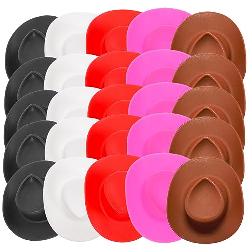 ADOCARN 50 Stück Mini Cowboyhüte Westernhüte für Puppen DIY Accessoires Tolle Dekoration für Partys für Kreative Bastelprojekte ADOCARN 50 Stück Mini Cowboyhüte Westernhüte für Puppen DIY Accessoires Tolle Dekoration für Partys für Kreative Bastelprojekte von ADOCARN