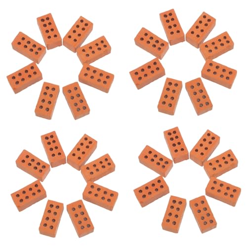 ADOCARN 50 Stück Mini Ziegel Dekore Mini Spielzeugsteine Mini Hauszubehör Modellbausteine Puppenhaus Landschaftszubehör Ziegelwandspielzeug Miniatur Baumaterialien Bausteine ADOCARN 50 Stück Mini Ziegel Dekore Mini Spielzeugsteine Mini Hauszubehör Modellbausteine Puppenhaus Landschaftszubehör Ziegelwandspielzeug Miniatur Baumaterialien Bausteine von ADOCARN