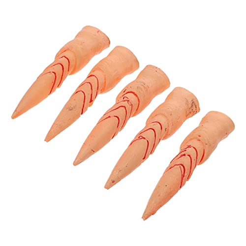 ADOCARN 5St falscher Nagelsatz Vampirnägel blutiger falscher Finger Halloween schminke Halloween Make up Kleidung falsche Fingernägel Halloween-Hexenfinger Maskerade Nagelrequisiten bilden von ADOCARN