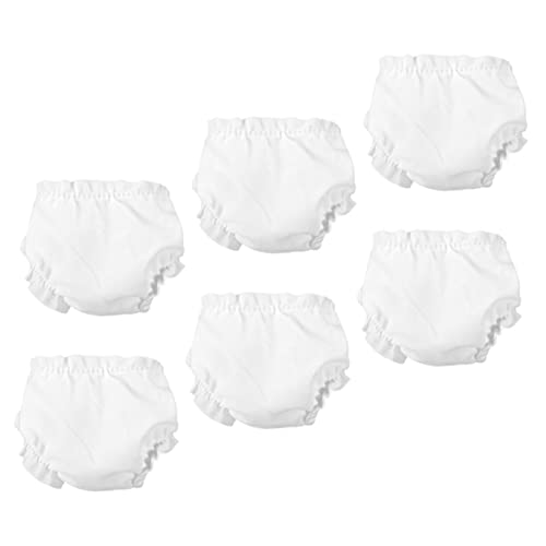 ADOCARN 6 Stck. Puppenunterwäsche Teilig Verstellbare Puppenunterhosen aus Hochwertigem für Rollenspiele und Puppenzubehör Passend für Puppen Perfektes von ADOCARN