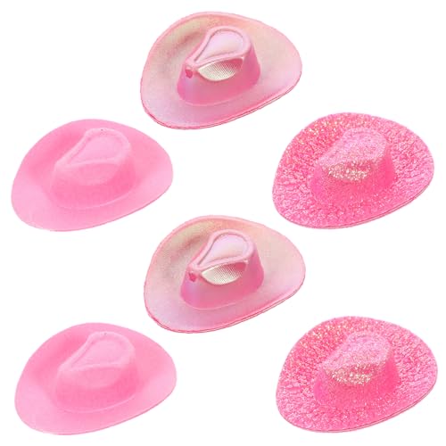 ADOCARN 6 Stück Cowboyhüte Kleine Hüte für Puppen Deko für Kuchen und Partys für Western Mottopartys und Geburtstagsfeiern ADOCARN 6 Stück Cowboyhüte Kleine Hüte für Puppen Deko für Kuchen und Partys für Western Mottopartys und Geburtstagsfeiern von ADOCARN