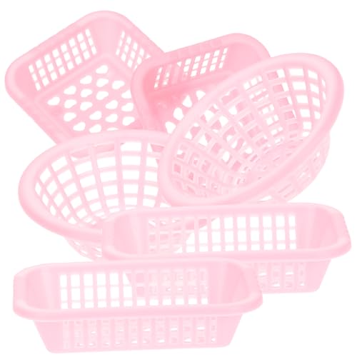 ADOCARN 6 Stück House Gemüse Waschkorb Weidenkorb Kleiner Wäschekorb Körbe Miniaturkorb Mini-Puppenhauszubehör Korb zum Waschen von Gemüse Miniaturhausverzierung Plastik Rosa ADOCARN 6 Stück House Gemüse Waschkorb Weidenkorb Kleiner Wäschekorb Körbe Miniaturkorb Mini-Puppenhauszubehör Korb zum Waschen von Gemüse Miniaturhausverzierung Plastik Rosa von ADOCARN
