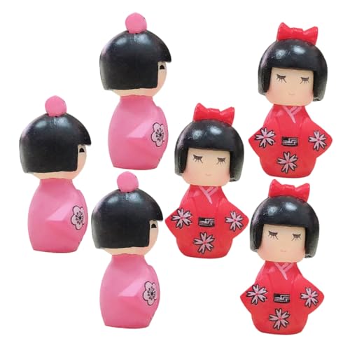 ADOCARN 6 Stück Kimono-Puppe Desktop-Dekoration Nachttischdekor Wohnkultur Puppe Dekoration im japanischen Stil Büroschmuck Kimono im japanischen Stil japanische Puppenverzierung PVC ADOCARN 6 Stück Kimono-Puppe Desktop-Dekoration Nachttischdekor Wohnkultur Puppe Dekoration im japanischen Stil Büroschmuck Kimono im japanischen Stil japanische Puppenverzierung PVC von ADOCARN