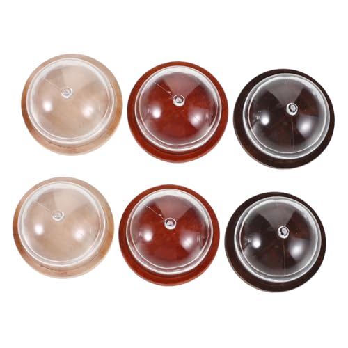 ADOCARN 6 Stück Miniaturisierte Kuchenhaube mit Holzplatte Transparente Kuchenschutzhülle für Puppenhaus und Spielküchen Realistische Küchenaccessoires zur Perfekten Präsentation ADOCARN 6 Stück Miniaturisierte Kuchenhaube mit Holzplatte Transparente Kuchenschutzhülle für Puppenhaus und Spielküchen Realistische Küchenaccessoires zur Perfekten Präsentation von ADOCARN