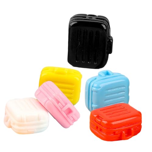 ADOCARN 6 Stück Miniaturkoffer Teiliges Puppenhaus Zubehör Dekorative Reisekoffer für Puppenstuben Handgefertigte Miniatur Möbel für Kreatives und Stilvolle Dekoration ADOCARN 6 Stück Miniaturkoffer Teiliges Puppenhaus Zubehör Dekorative Reisekoffer für Puppenstuben Handgefertigte Miniatur Möbel für Kreatives und Stilvolle Dekoration von ADOCARN