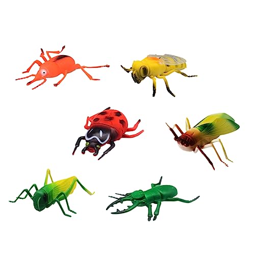 ADOCARN 6 Stück Realistische Insektenfiguren Teiliges Lernspielzeug für Garten Party Dekoration und Kreative Spielstunden Fördert Vorstellungskraft und Bildung von ADOCARN