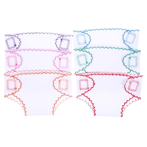 ADOCARN 6 Stück Teiliges Puppenwindeln aus Waschbarem Wiederverwendbare Puppenkleidung für DIY Puppen Fördert Kreativität und Handfertigkeit Kompatibel mit Puppen Farben ADOCARN 6 Stück Teiliges Puppenwindeln aus Waschbarem Wiederverwendbare Puppenkleidung für DIY Puppen Fördert Kreativität und Handfertigkeit Kompatibel mit Puppen Farben von ADOCARN