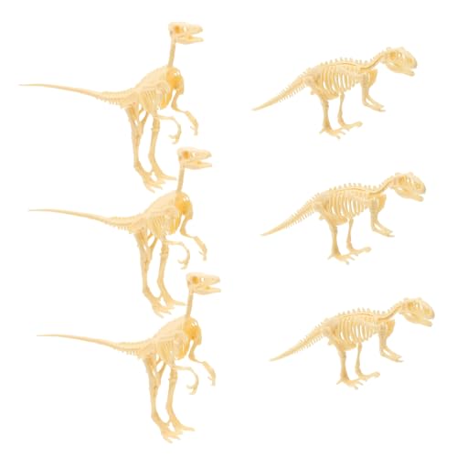 ADOCARN 6 Teiliges Dinosaurier Fossil Montagemodell, Realistische Dinosaurier Fossilienfiguren, Dinosaurier Skelettmodelle, Mini Dinosaurierknochen Fossil Bauspielzeug Von Dinosauriern, ADOCARN 6 Teiliges Dinosaurier Fossil Montagemodell, Realistische Dinosaurier Fossilienfiguren, Dinosaurier Skelettmodelle, Mini Dinosaurierknochen Fossil Bauspielzeug Von Dinosauriern, von ADOCARN
