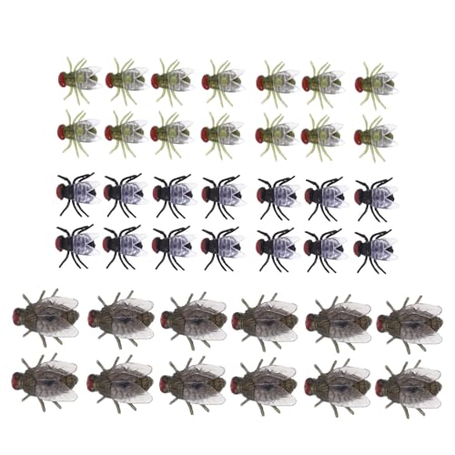 ADOCARN 60 Stücke Halloween Gefälschte Fly Prop Streich Spielzeug Künstliche Party Requisiten Für Scary Spiele ADOCARN 60 Stücke Halloween Gefälschte Fly Prop Streich Spielzeug Künstliche Party Requisiten Für Scary Spiele von ADOCARN